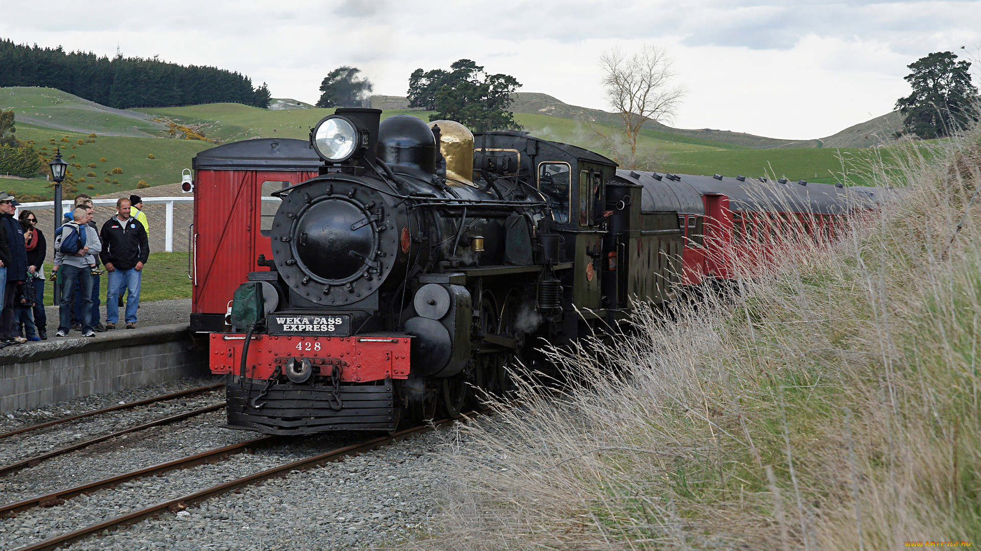 weka pass railway`s a-428 steam locomotive, , , , , 